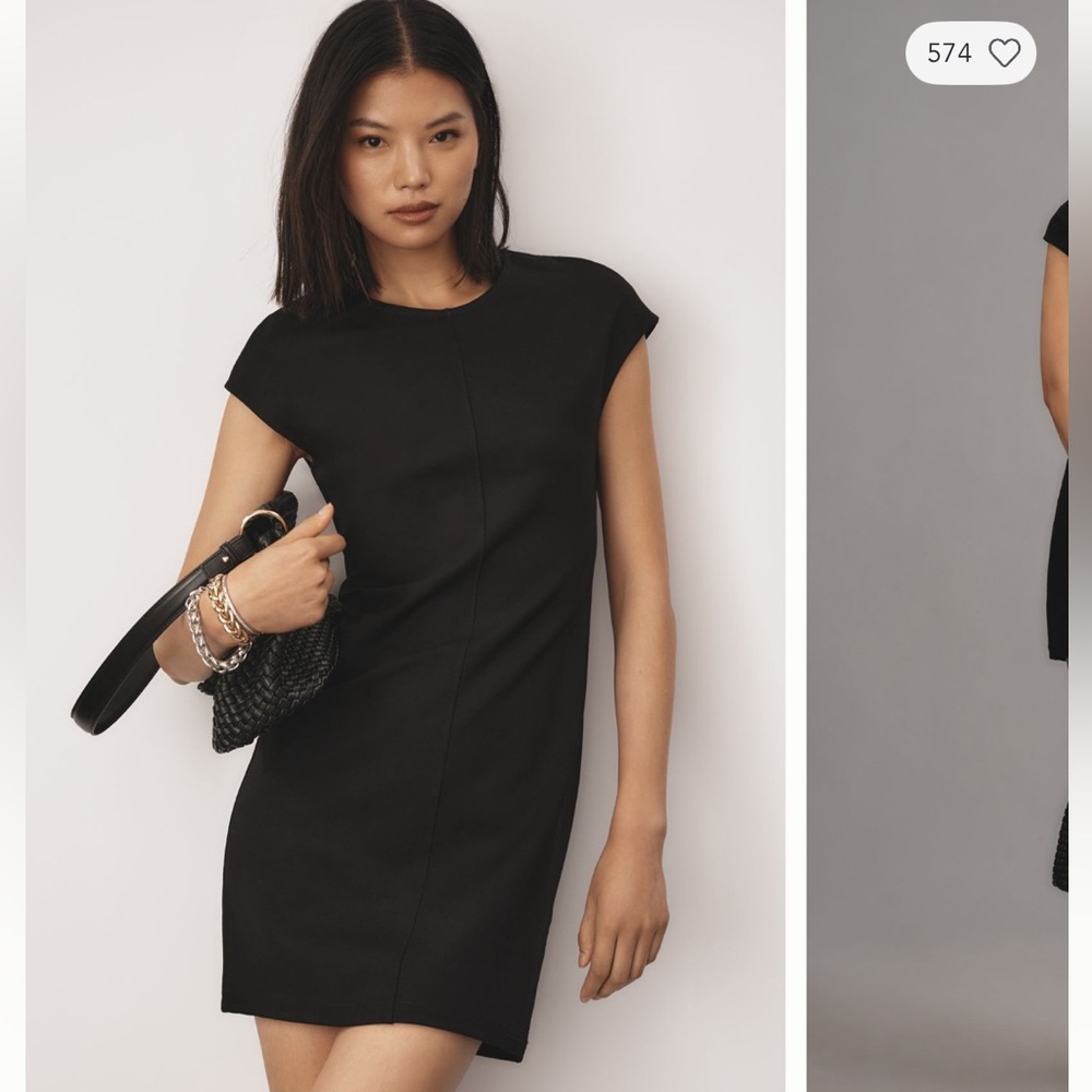 Maeve by Anthropologie Classic Black Mini Dress